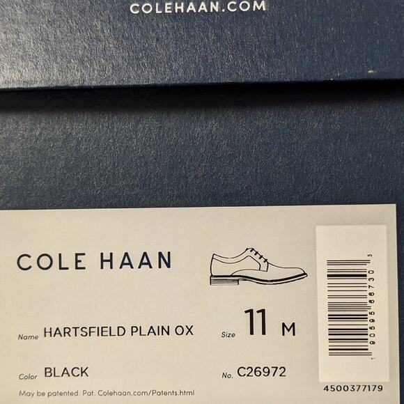 Cole Haan Hartsfield Plain Toe Oxford, Black, Men\'s 11 M main image 6